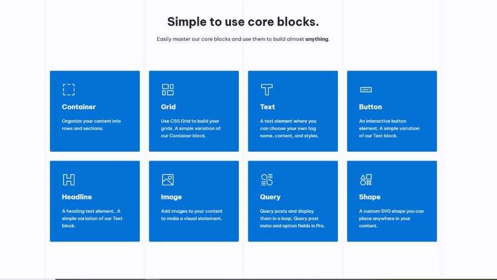generateblocks fitur